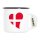 Emaille Tasse Dänemark Flagge Herz 300ml Vintage