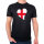 Herren T-Shirt England Flagge Herz