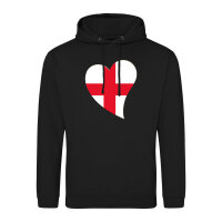 Unisex Hoodie England Flagge Herz