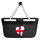 Einkaufskorb faltbar England Flagge Herz 20 Liter Black