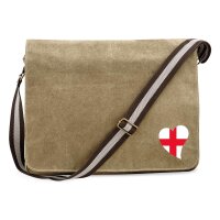 Umhängetasche England Flagge Herz 14 Liter
