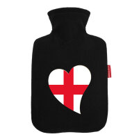Wärmflasche England Flagge Herz