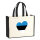 Jutetasche Estland Flagge Herz 21 Liter Black