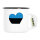 Emaille Tasse Estland Flagge Herz 300ml Vintage