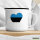 Emaille Tasse Estland Flagge Herz 300ml Vintage