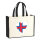 Jutetasche Färöer Flagge Herz 21 Liter Black