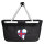 Einkaufskorb faltbar Färöer Flagge Herz 20 Liter Black