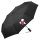 Regenschirm Färöer Flagge Herz 98cm Schwarz