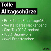 Schürze Finnland Flagge Herz mit Taschen