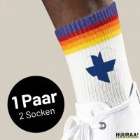 Unisex Socken Finnland Flagge Herz Baumwolle