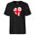Herren T-Shirt Georgien Flagge Herz