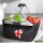 Einkaufskorb faltbar Georgien Flagge Herz 20 Liter Black