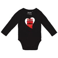 Baby Body Gibraltar Flagge Herz