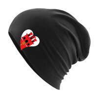 Beanie Gibraltar Flagge Herz
