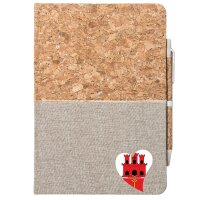 Notizbuch A5 Gibraltar Flagge Herz 80 Blatt inkl....