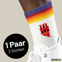 Unisex Socken Gibraltar Flagge Herz Baumwolle