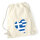 Turnbeutel Griechenland Flagge Herz 12 Liter