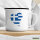 Emaille Tasse Griechenland Flagge Herz 300ml Vintage