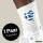 Unisex Socken Griechenland Flagge Herz Baumwolle