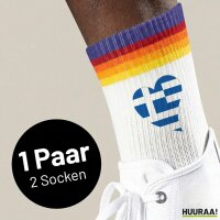 Unisex Socken Griechenland Flagge Herz Baumwolle