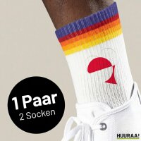 Unisex Socken Gr&ouml;nland Flagge Herz Baumwolle