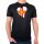 Herren T-Shirt Guernsey Flagge Herz
