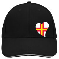 Kappe Guernsey Flagge Herz