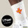 Unisex Socken Guernsey Flagge Herz Baumwolle