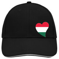 Kappe Ungarn Flagge Herz