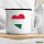 Emaille Tasse Ungarn Flagge Herz 300ml Vintage
