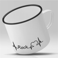 Emaille Tasse Rock Vintage 300ml