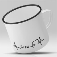 Emaille Tasse Jazz Vintage 300ml