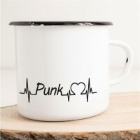 Emaille Tasse Punk Vintage 300ml
