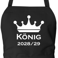 Schürze König 2028/29 Krone...