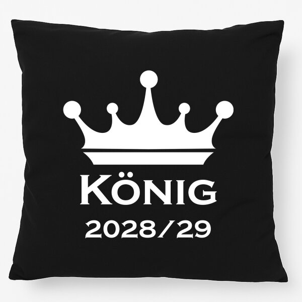 Kissen König 2028/29 Krone Schüztenkönig 40x40cm