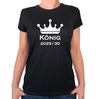 Damen T-Shirt K&ouml;nig 2029/30 Krone...