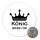 Magnet König 2029/30 Krone Schüztenkönig 59mm Kühlschrankmagnet