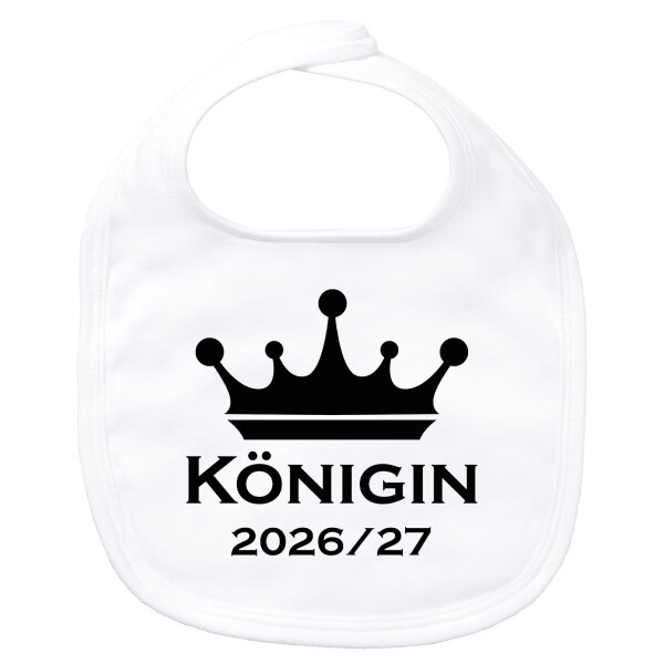 Baby Lätzchen Königin 2026/27 Krone Schüztenkönigin Klettverschluss