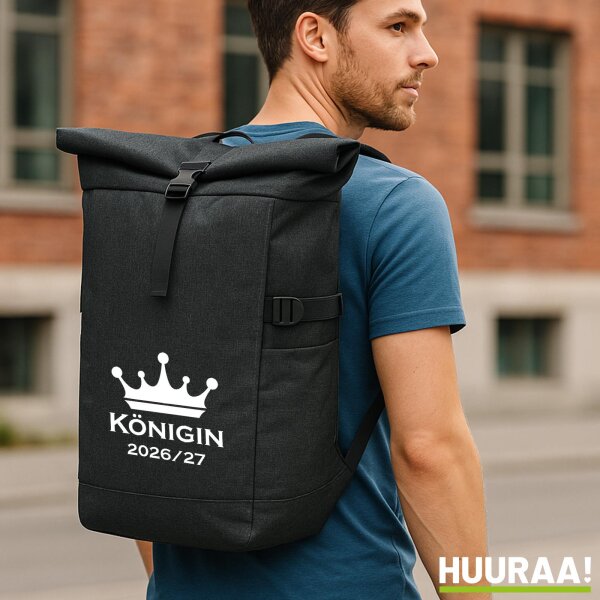 Kurierrucksack Königin 2026/27 Krone Schüztenkönigin 30-44 Liter Black Melange