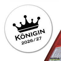 Aufkleber Königin 2026/27 Krone...