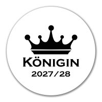 Aufkleber Königin 2027/28 Krone...