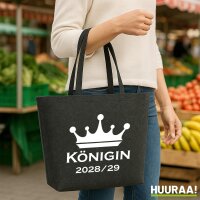 Filz Shopper K&ouml;nigin 2028/29 Krone...