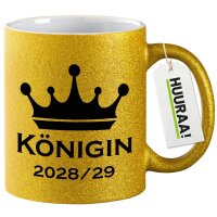 Glitzertasse Königin 2028/29 Krone...