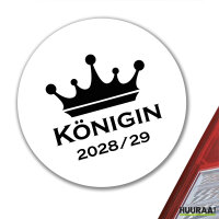 Aufkleber Königin 2028/29 Krone...