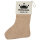 Weihnachtsstrumpf Königin 2029/30 Krone Schüztenkönigin Beige Jute