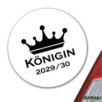 Aufkleber Königin 2029/30 Krone...
