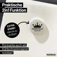 Magnet Hofstaat 2028/29 Krone Schützenfest 59mm Kühlschrankmagnet