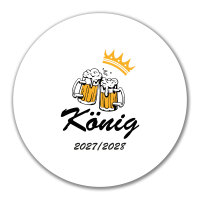 Aufkleber König 2027/28 Bierkrug...