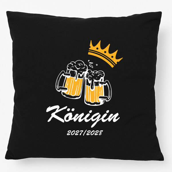 Kissen Königin 2027/28 Bierkrug Schüztenkönigin 40x40cm
