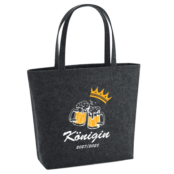 Filz Shopper Königin 2027/28 Bierkrug Schüztenkönigin 22 Liter